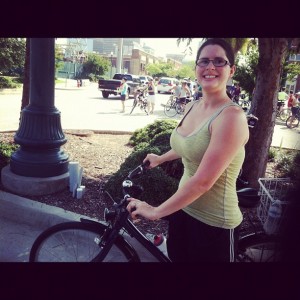 april at vista greenway bike ride