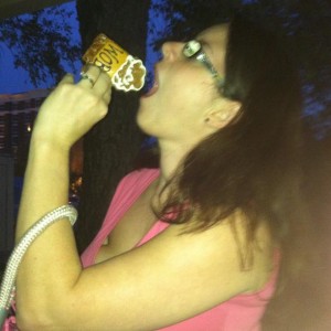drinking a beer dog treat from pupcakes columbia sc
