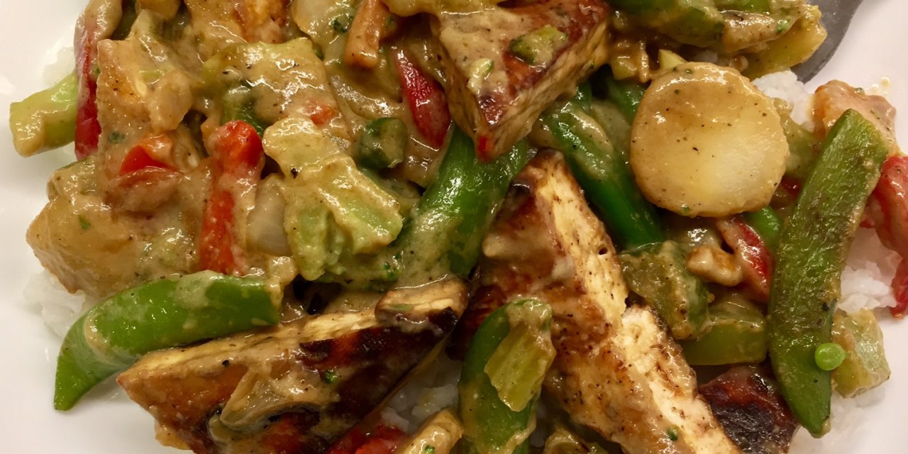 An Easy Dinner with Trader Joe's Thai Green Curry Simmer Sauce — The