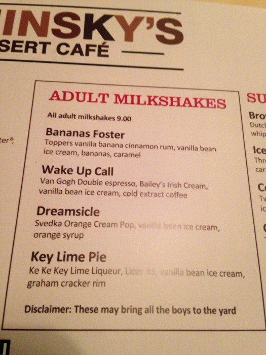 Adult Milkshakes? YES. Kaminsky's Opens in Columbia The April Blake