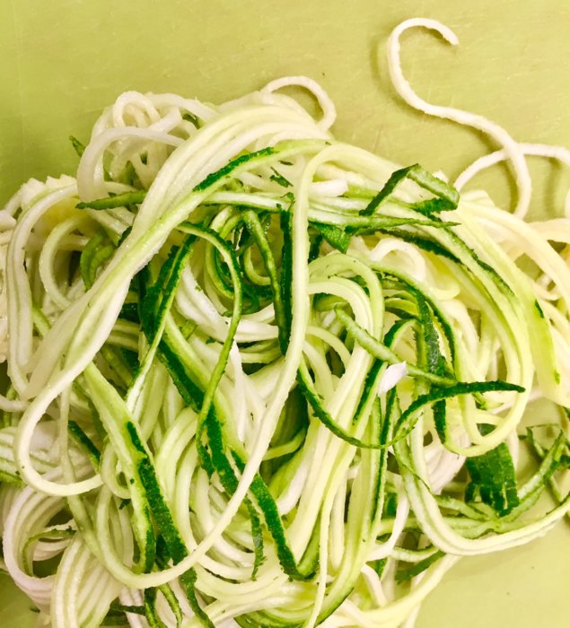 the zoodler  a twisty tool to make zucchini noodles • the