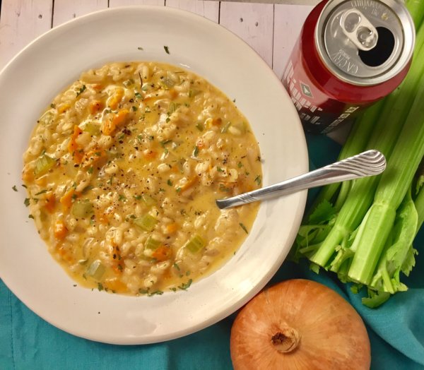 beer cheese risotto