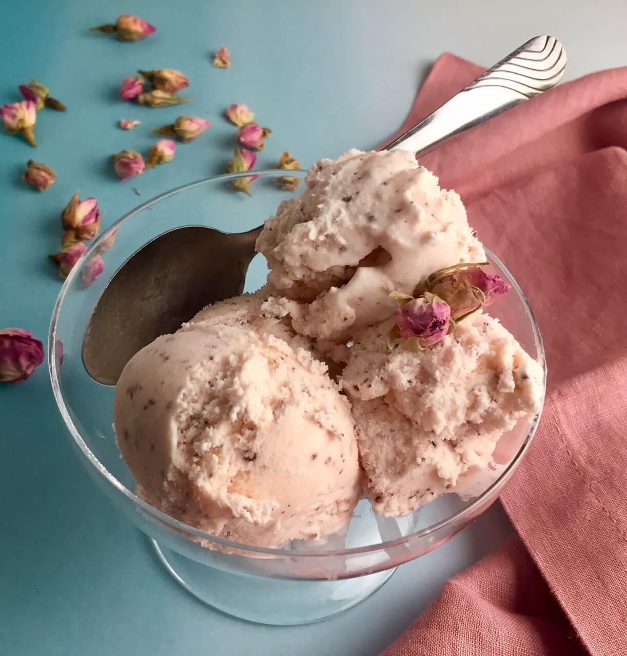 rose chocolate ice cream