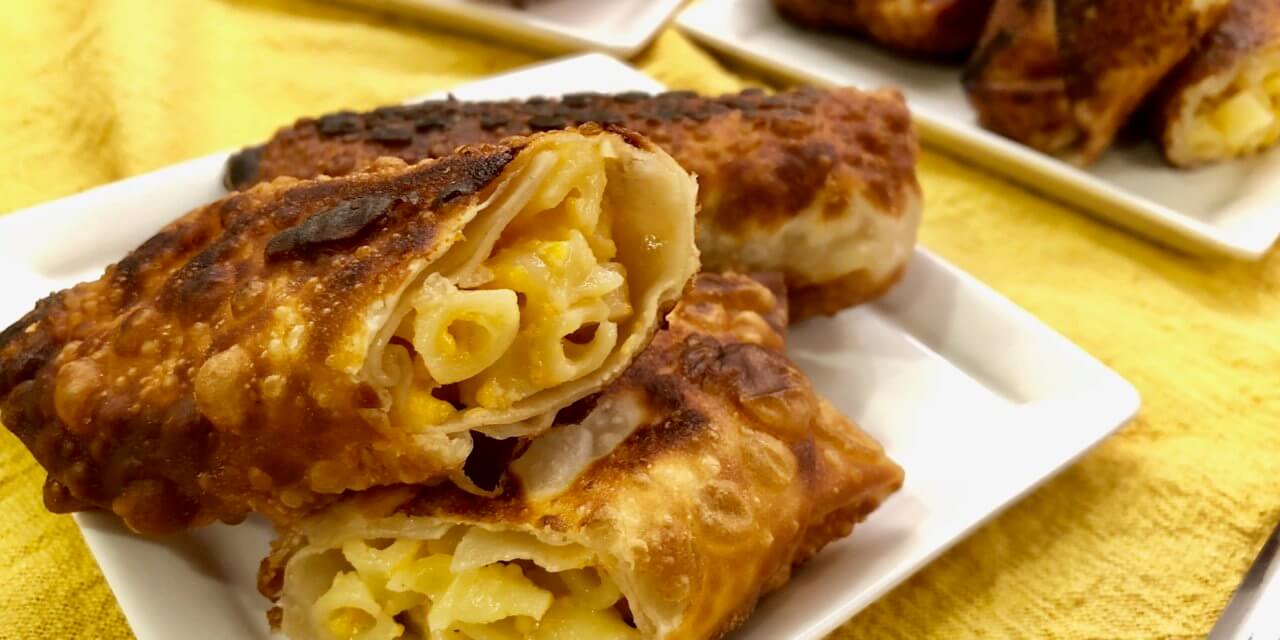 Pimiento Mac and Cheese Egg Rolls — The April Blake