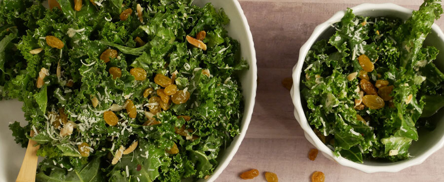 Kale parmesan salad