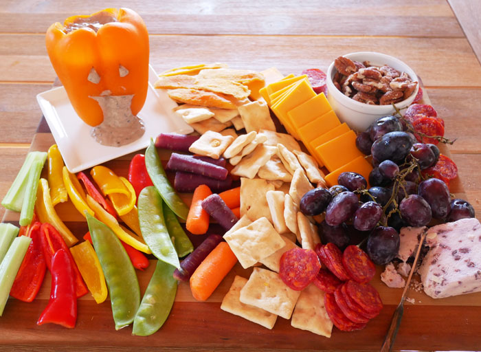 A Small Haunted Halloween Cheese Board The April Blake