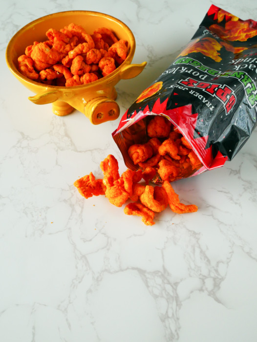 Trader Joe's Spicy Porkless PlantBased Snack Rinds Review The April