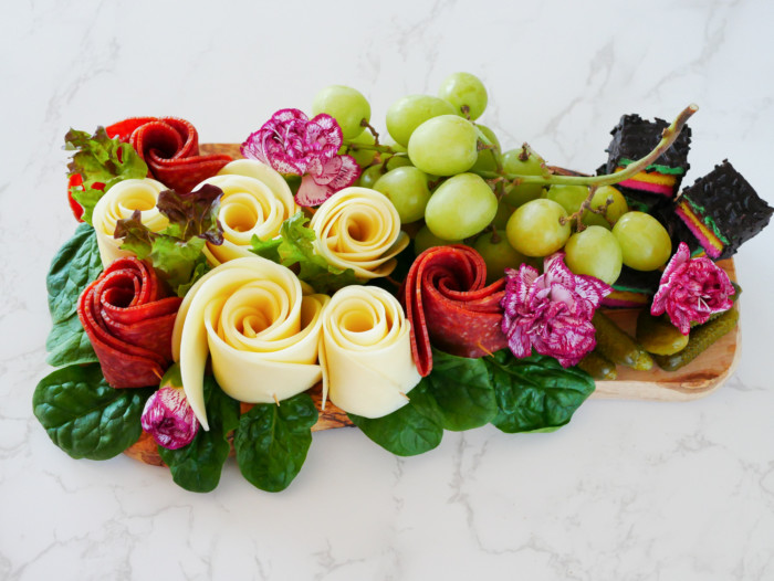 charcuterie rose board