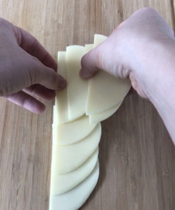 make a cheese rose