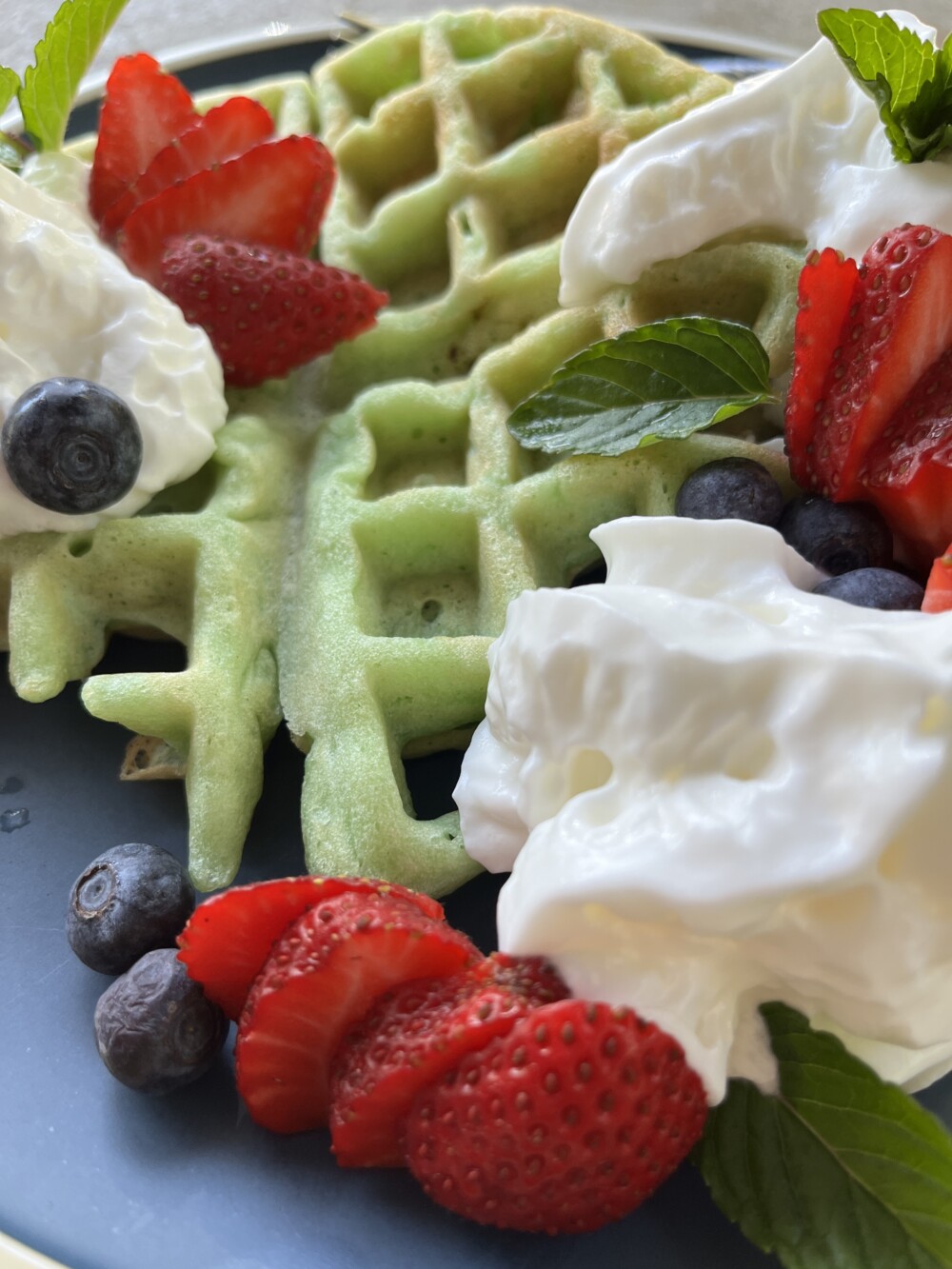 pandan waffles