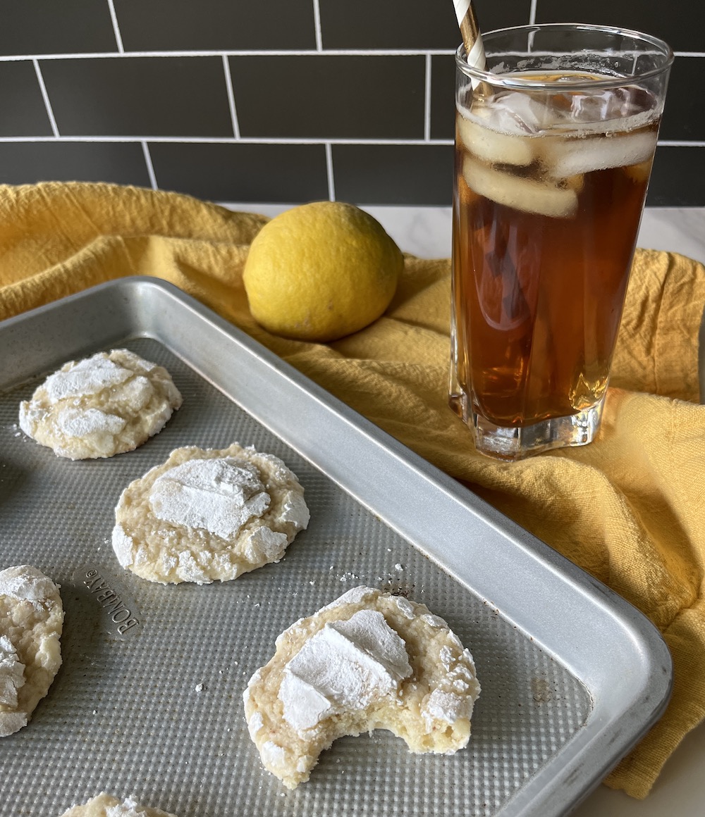 how to make sweet tea crinkle cookies