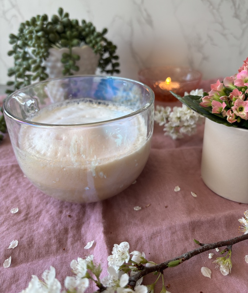 sakura cherry blossom latte